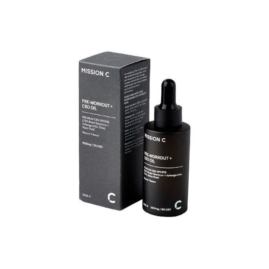 Mission C Pre - Workout + 1500mg CBD Oil - 30ml - MAD! Coffee