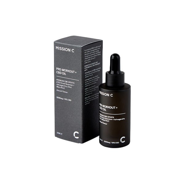 Mission C Pre - Workout + 3000mg CBD Oil - 30ml - MAD! Coffee