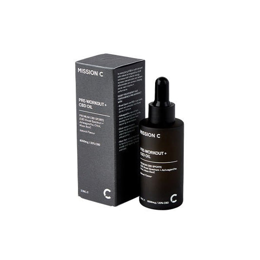 Mission C Pre - Workout + 6000mg CBD Oil - 30ml - MAD! Coffee