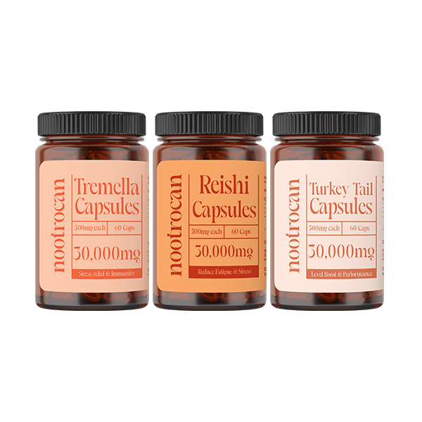 Nootrocan 30000mg Nootropic Vegan Mushroom Capsules - 60 Caps - MAD! Coffee, Nootrocan